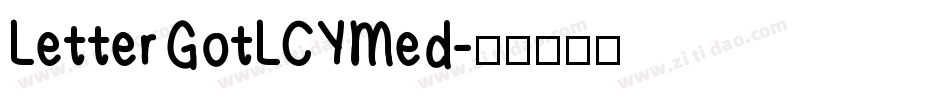 LetterGotLCYMed字体转换