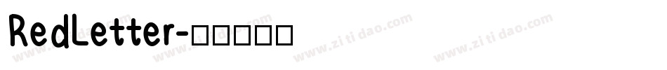 RedLetter字体转换