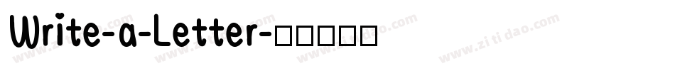 Write-a-Letter字体转换