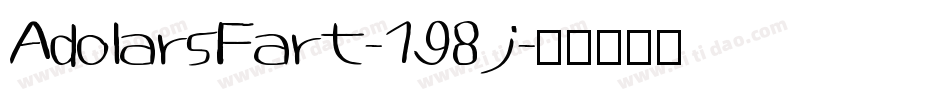AdolarsFart-198j字体转换