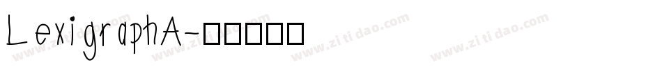 LexigraphA字体转换