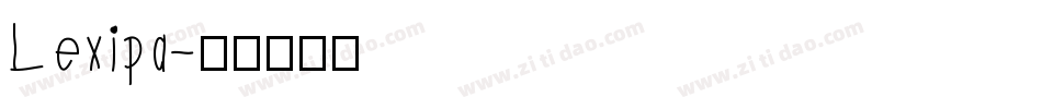 Lexipa字体转换