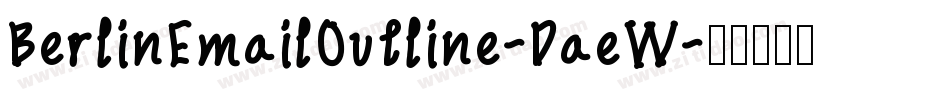 BerlinEmailOutline-DaeW字体转换