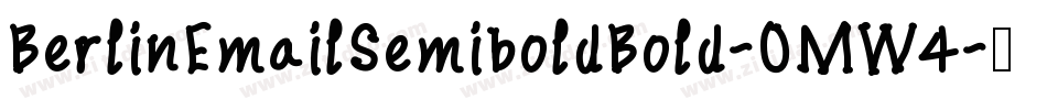 BerlinEmailSemiboldBold-OMW4字体转换
