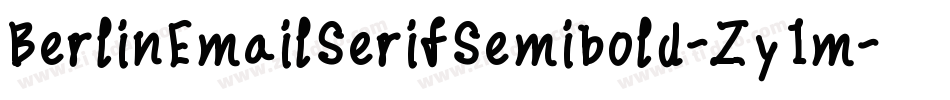 BerlinEmailSerifSemibold-Zy1m字体转换