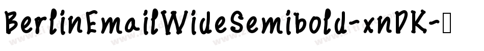 BerlinEmailWideSemibold-xnDK字体转换