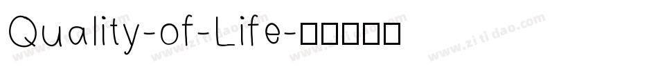 Quality-of-Life字体转换