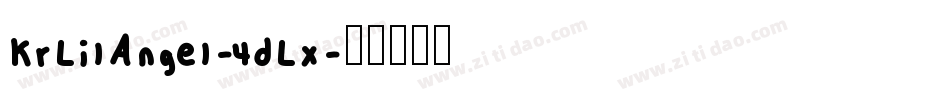 KrLilAngel-4dLx字体转换