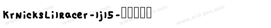 KrNicksLilRacer-ljl5字体转换