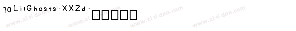 10LilGhosts-XXZd字体转换