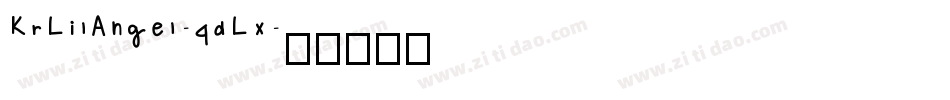 KrLilAngel-4dLx字体转换
