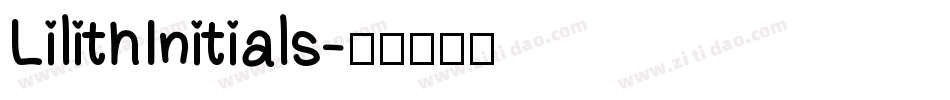 LilithInitials字体转换