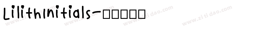 LilithInitials字体转换