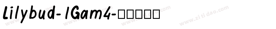 Lilybud-1Gam4字体转换
