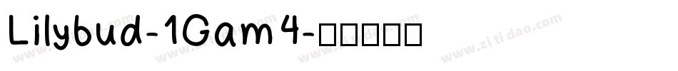 Lilybud-1Gam4字体转换