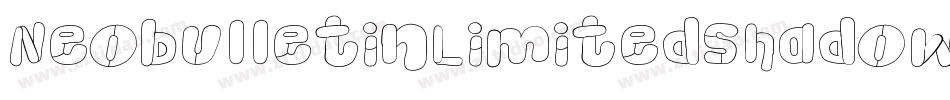 NeobulletinLimitedShadow-Pog2字体转换