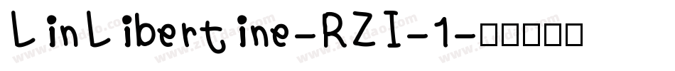 LinLibertine-RZI-1字体转换