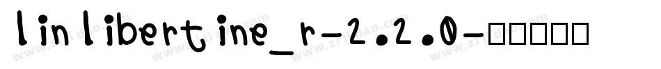linlibertine_r-2.2.0字体转换