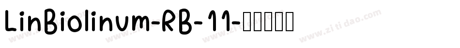 LinBiolinum-RB-11字体转换