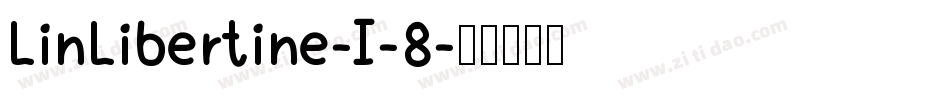 LinLibertine-I-8字体转换