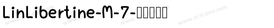 LinLibertine-M-7字体转换
