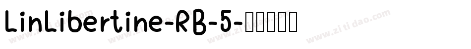 LinLibertine-RB-5字体转换