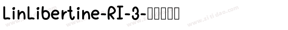 LinLibertine-RI-3字体转换
