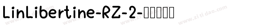 LinLibertine-RZ-2字体转换