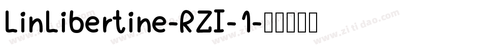 LinLibertine-RZI-1字体转换