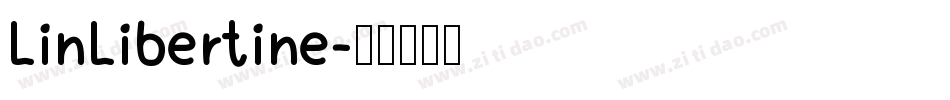 LinLibertine字体转换