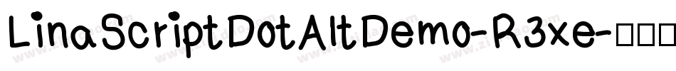 LinaScriptDotAltDemo-R3xe字体转换