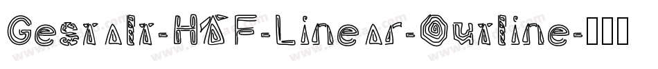 Gestalt-HTF-Linear-Outline字体转换