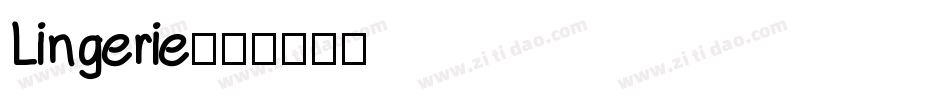 Lingerie字体转换