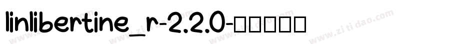 linlibertine_r-2.2.0字体转换