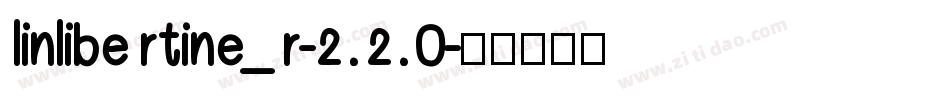 linlibertine_r-2.2.0字体转换