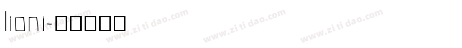 lioni字体转换