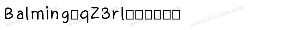 Balming-qZ3rl字体转换