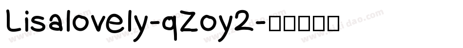 Lisalovely-qZoy2字体转换