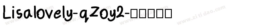 Lisalovely-qZoy2字体转换