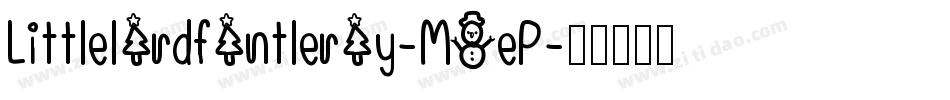 Littlelordfontleroy-MOeP字体转换