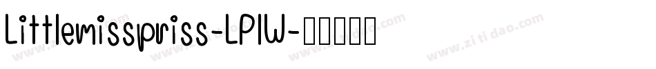 Littlemisspriss-LPlW字体转换