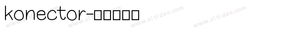 konector字体转换