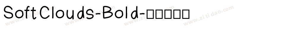 SoftClouds-Bold字体转换