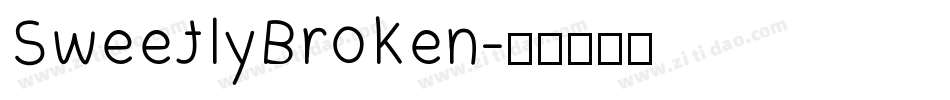 SweetlyBroken字体转换