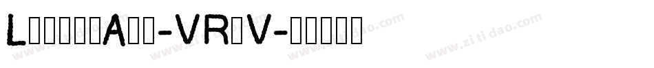 LittleAnt-VRaV字体转换