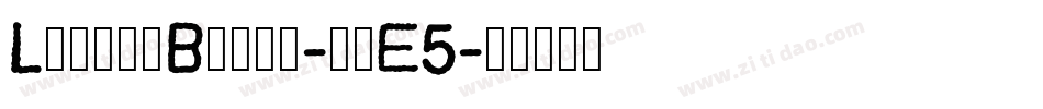 LittleBoxes-xnE5字体转换