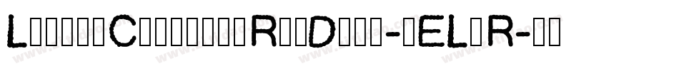 LittleClustersRegDemo-jELnR字体转换