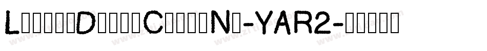 LittleDeuceCoupeNf-YAR2字体转换
