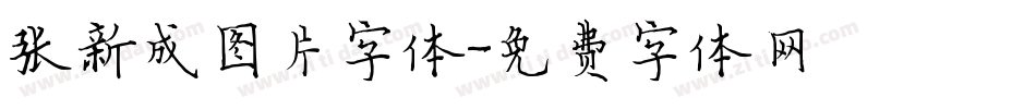 张新成图片字体字体转换