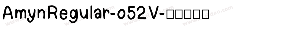 AmynRegular-o52V字体转换